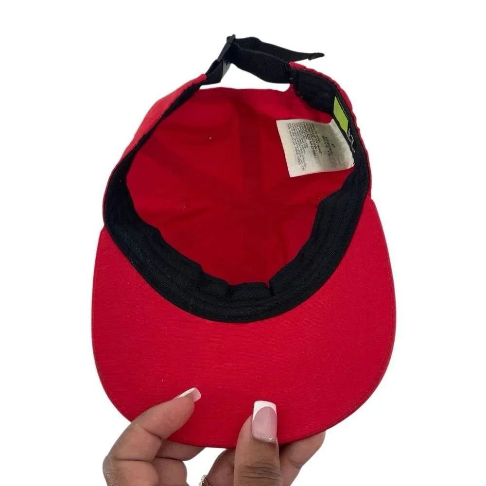 Nike Heritage 86 Kids Red Baseball Cap Hat 4-7 Adjustable Metal Swoosh